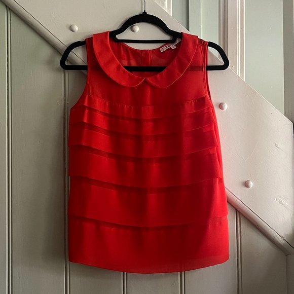 Review Tops - Review, Sheer Orange Blouse (10)